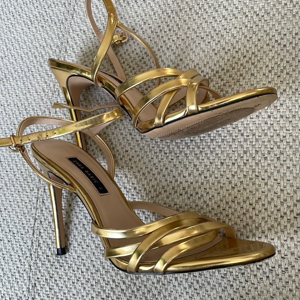 Gold sandals